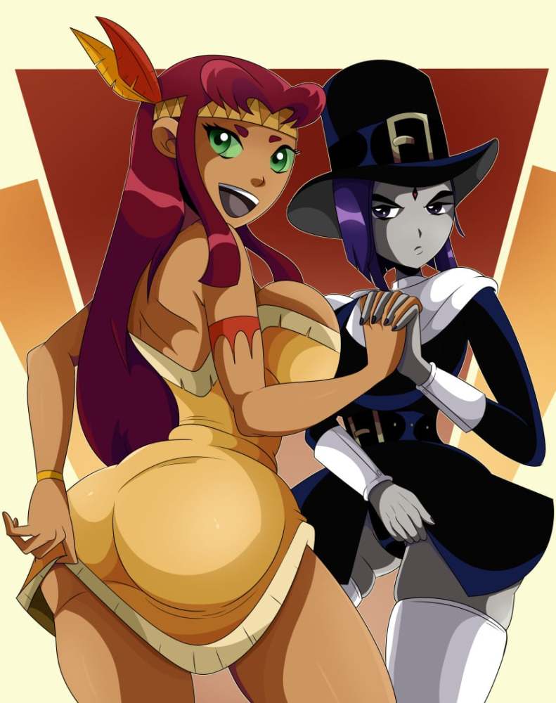 teentitans.raven_.starfire.sonson-sensei