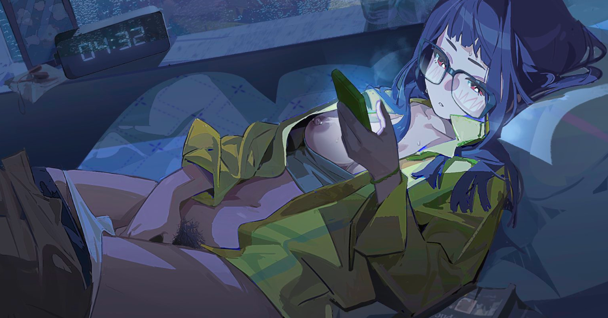 Hentai Artist Snowy Bitch Glasses Wearing Waifu OC NSFW Art